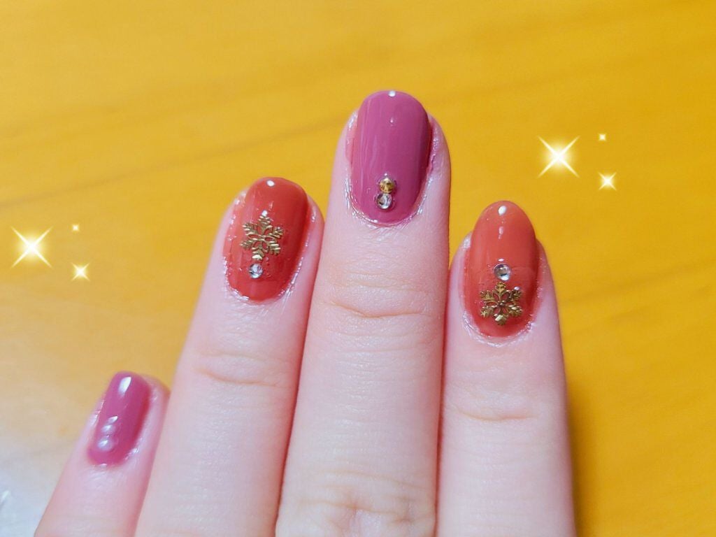 ネイルシール/セリア/ネイルシールを使ったクチコミ(2枚目)