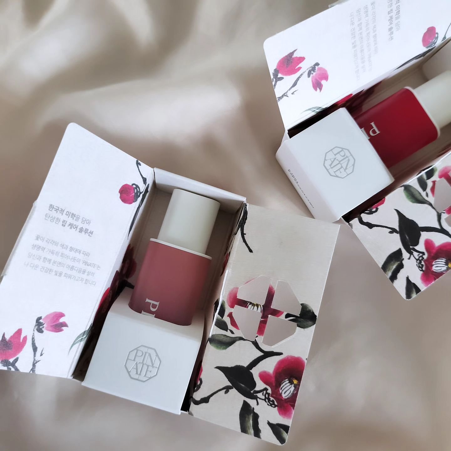 ナチュラルブルームリップオイルセラム 3色セット/PINATE/リップグロスを使ったクチコミ（2枚目）