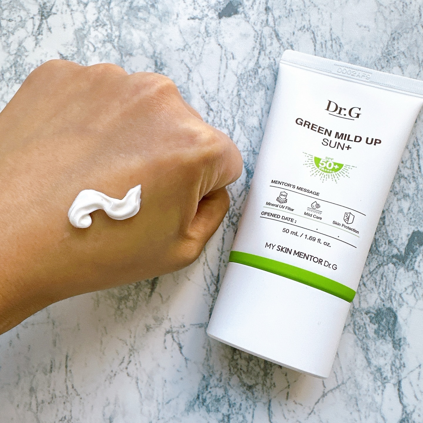 グリーンマイルドアップサンプラス/Dr.G/日焼け止めクリームを使ったクチコミ（2枚目）