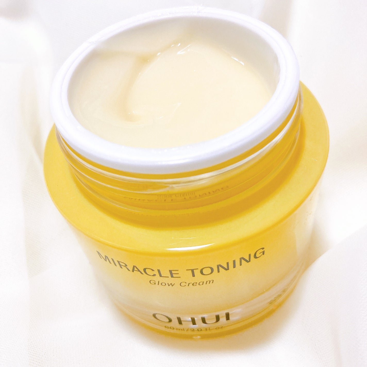 ミラクルトーニンググロークリーム/OHUI/フェイスクリームを使ったクチコミ(2枚目)