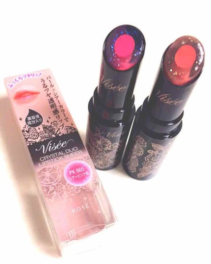 クリスタルデュオ リップスティック/Visée/口紅を使ったクチコミ(1枚目)