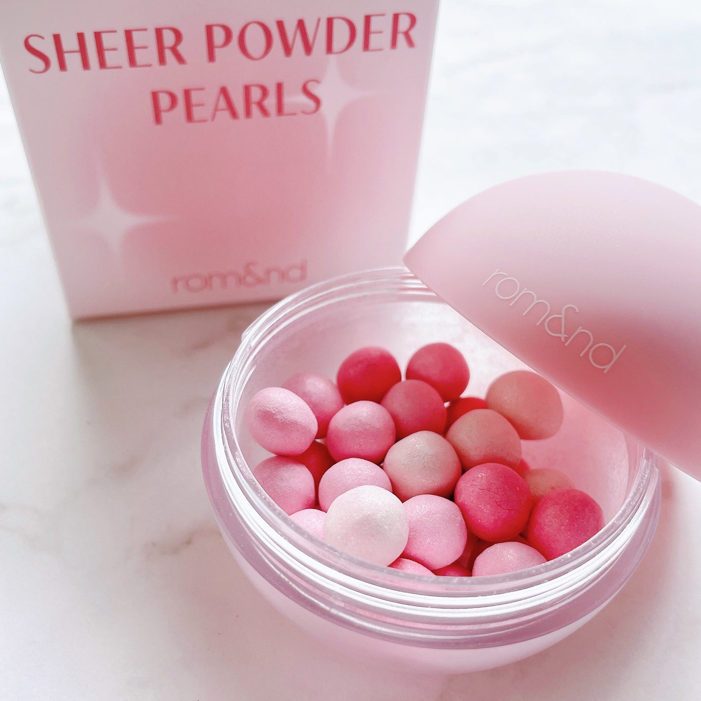 シアーパールパウダー/rom&nd/ルースパウダーを使ったクチコミ(4枚目)