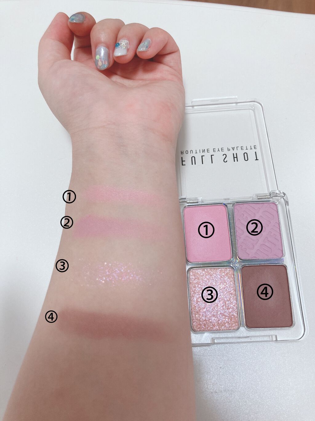 フルショット ルーティーン アイパレット/A’pieu/アイシャドウパレットを使ったクチコミ(2枚目)