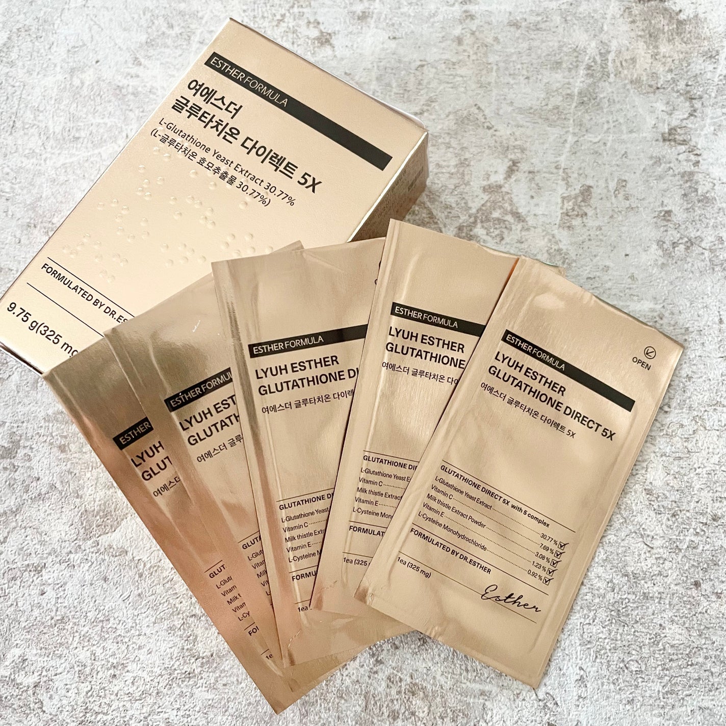 ヨエスターグルタチオンダイレクト5X/ESTHER FORMULA/美容サプリメントを使ったクチコミ(1枚目)