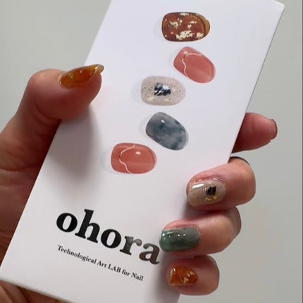 セミキュアジェルネイル(ハンド)/ohora/ネイルシールを使ったクチコミ(2枚目)