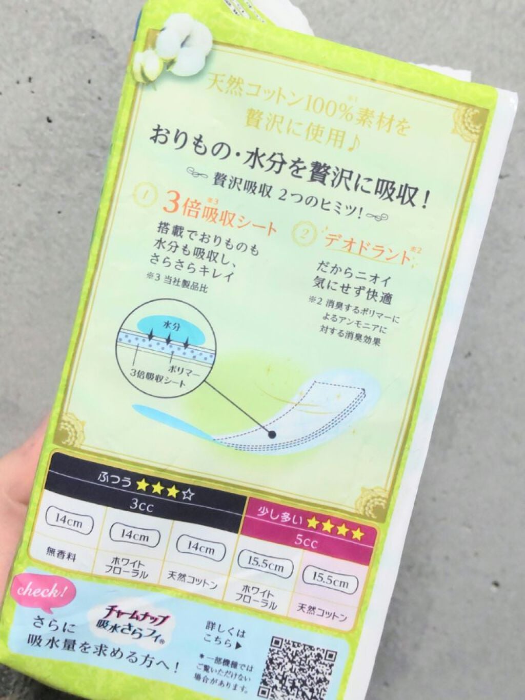 ソフィ Kiyora 贅沢吸収 ホワイトフローラルの香り/ソフィ/ナプキンを使ったクチコミ(2枚目)