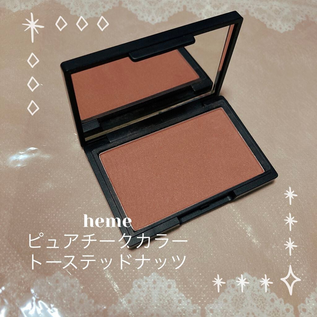 ピュア チーク カラー/heme/パウダーチークを使ったクチコミ(1枚目)