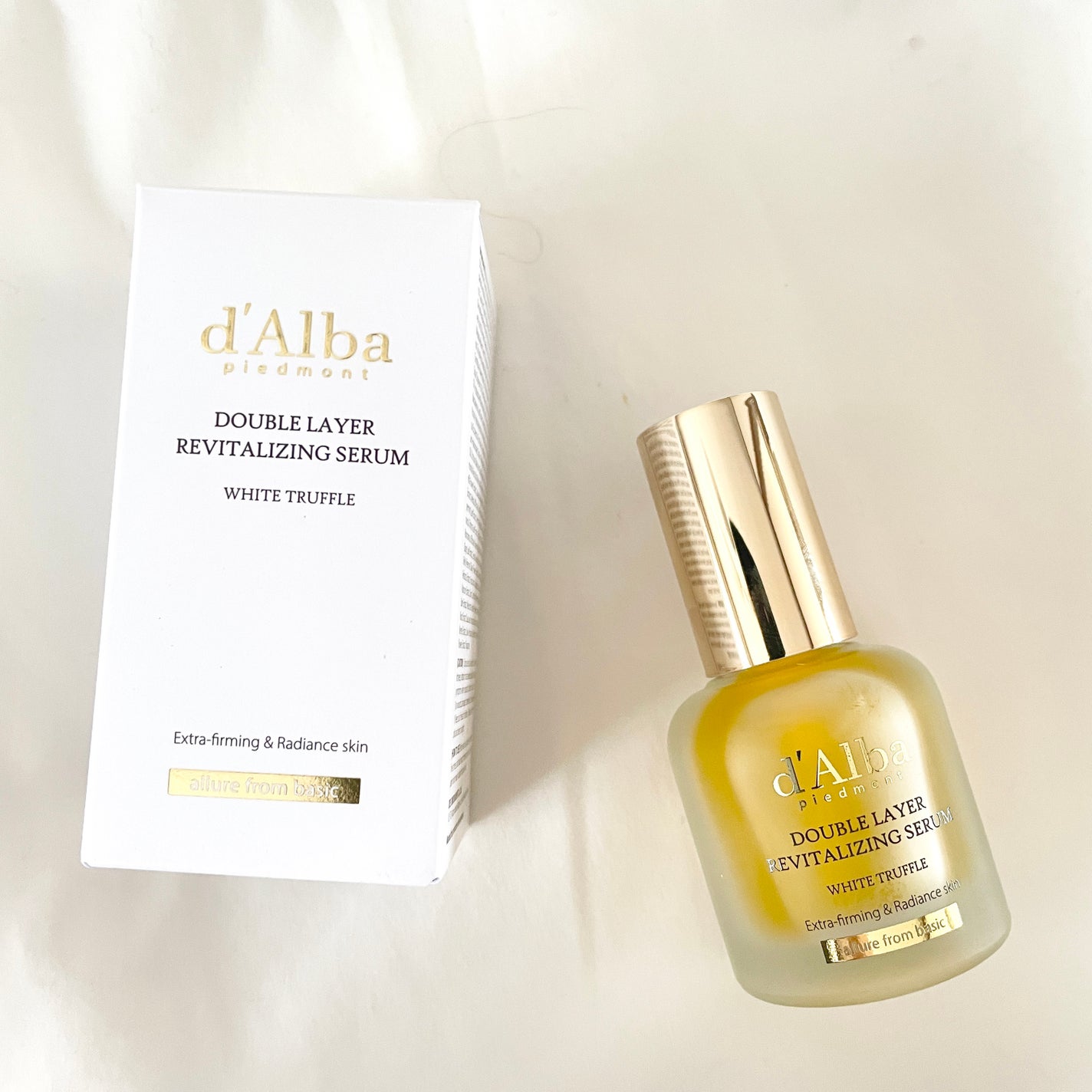 ホワイトトリュフダブルレイヤーリバイタライジングセラム/ダルバ/美容液を使ったクチコミ(8枚目)