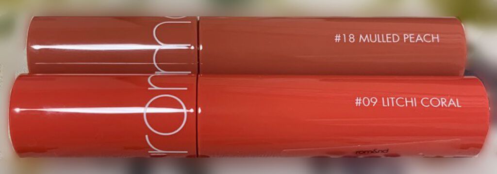 ジューシーラスティングティント/rom&nd/リップティントを使ったクチコミ（1枚目）