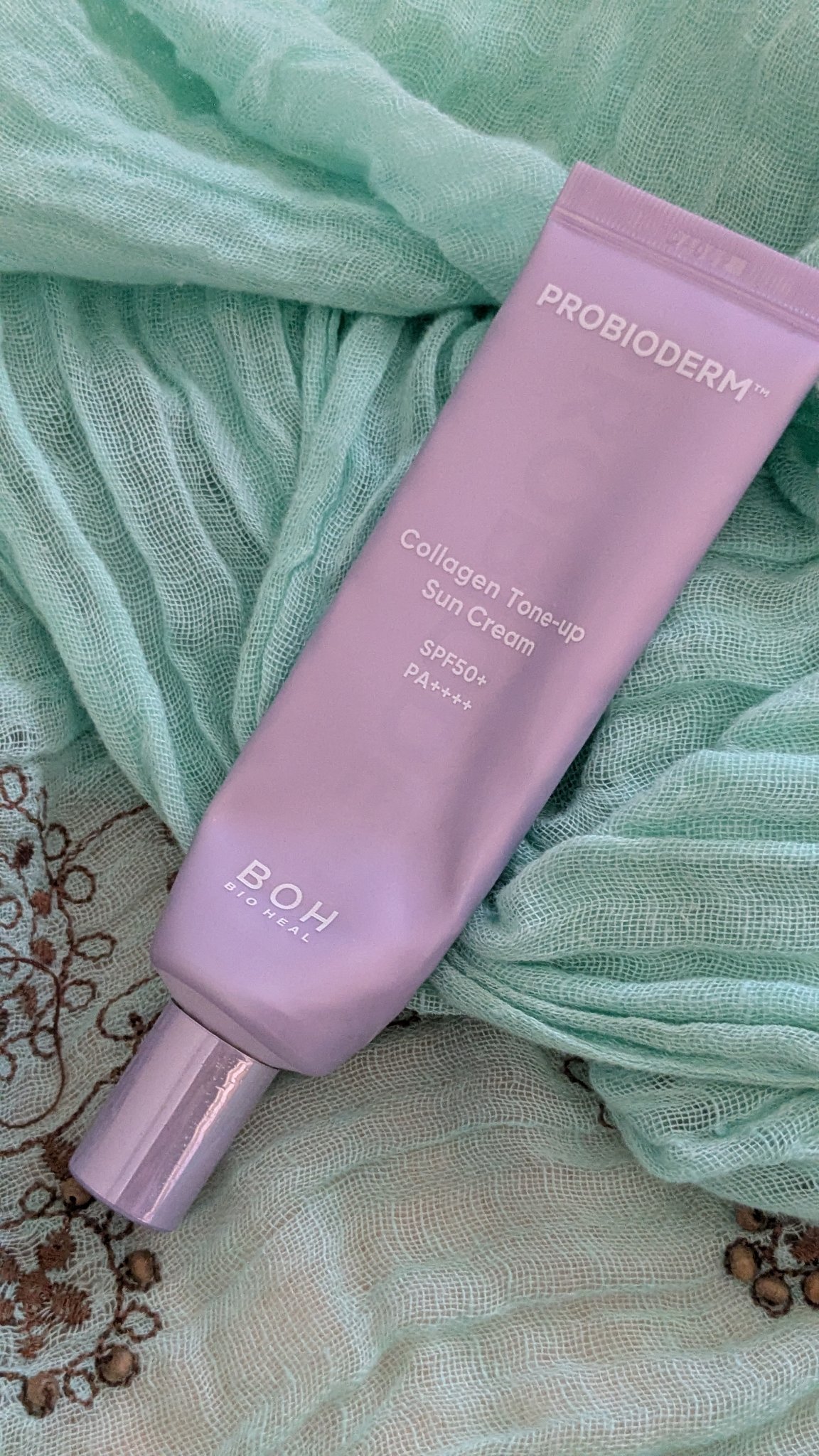 バイオヒールボ プロバイオダーム™ コラーゲン エッセンス サンクリーム/BIOHEAL BOH/日焼け止めローションを使ったクチコミ（1枚目）