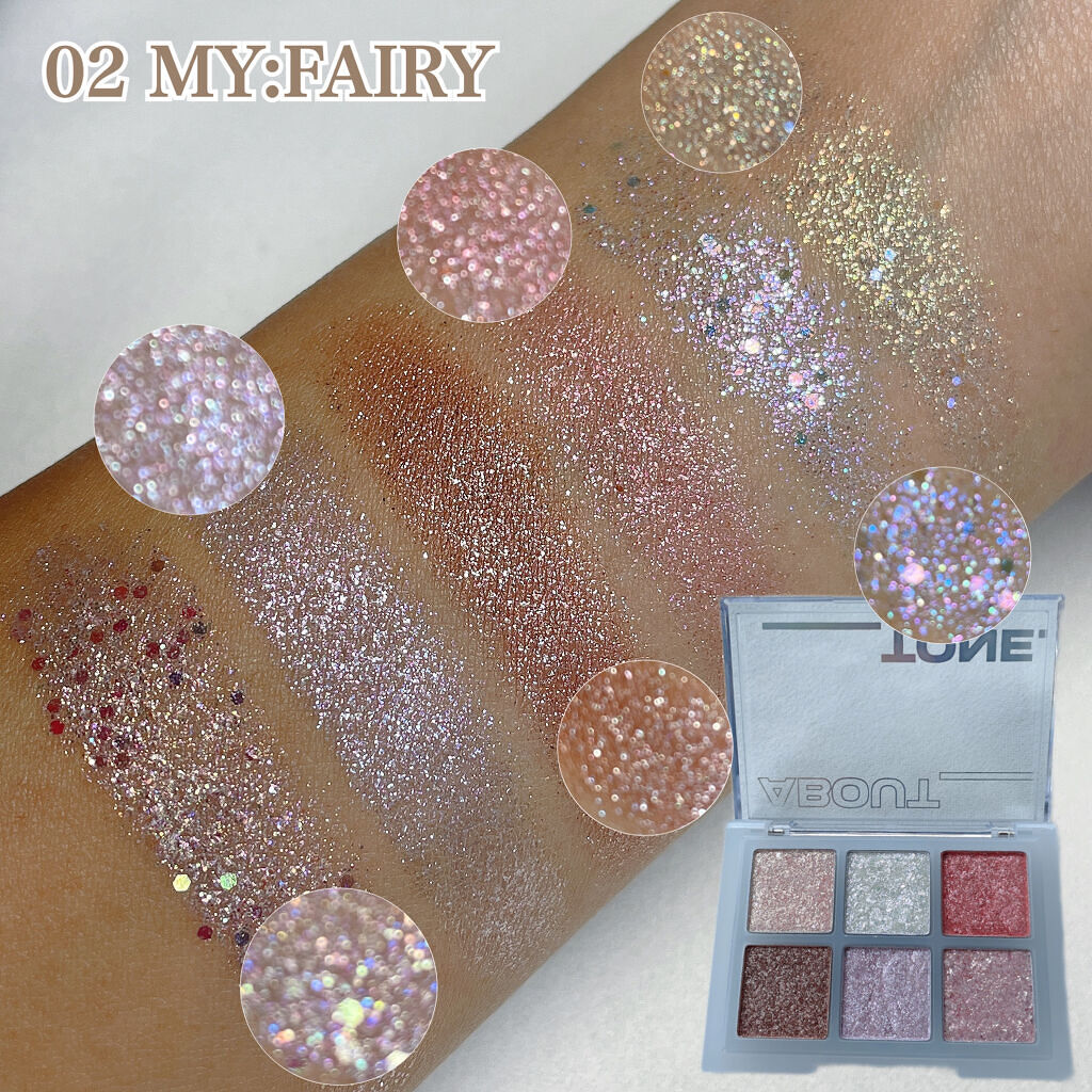 オーマイグリッターポップ/ABOUT TONE/アイシャドウパレットを使ったクチコミ（3枚目）