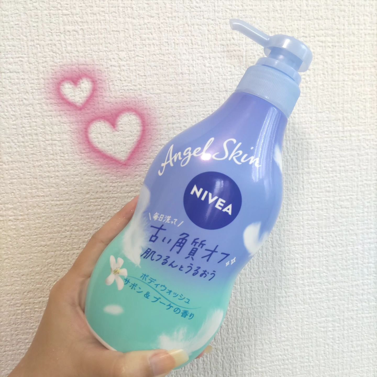 エンジェルスキン ボディウォッシュ サボン＆ブーケの香り/ニベア/ボディソープを使ったクチコミ（2枚目）