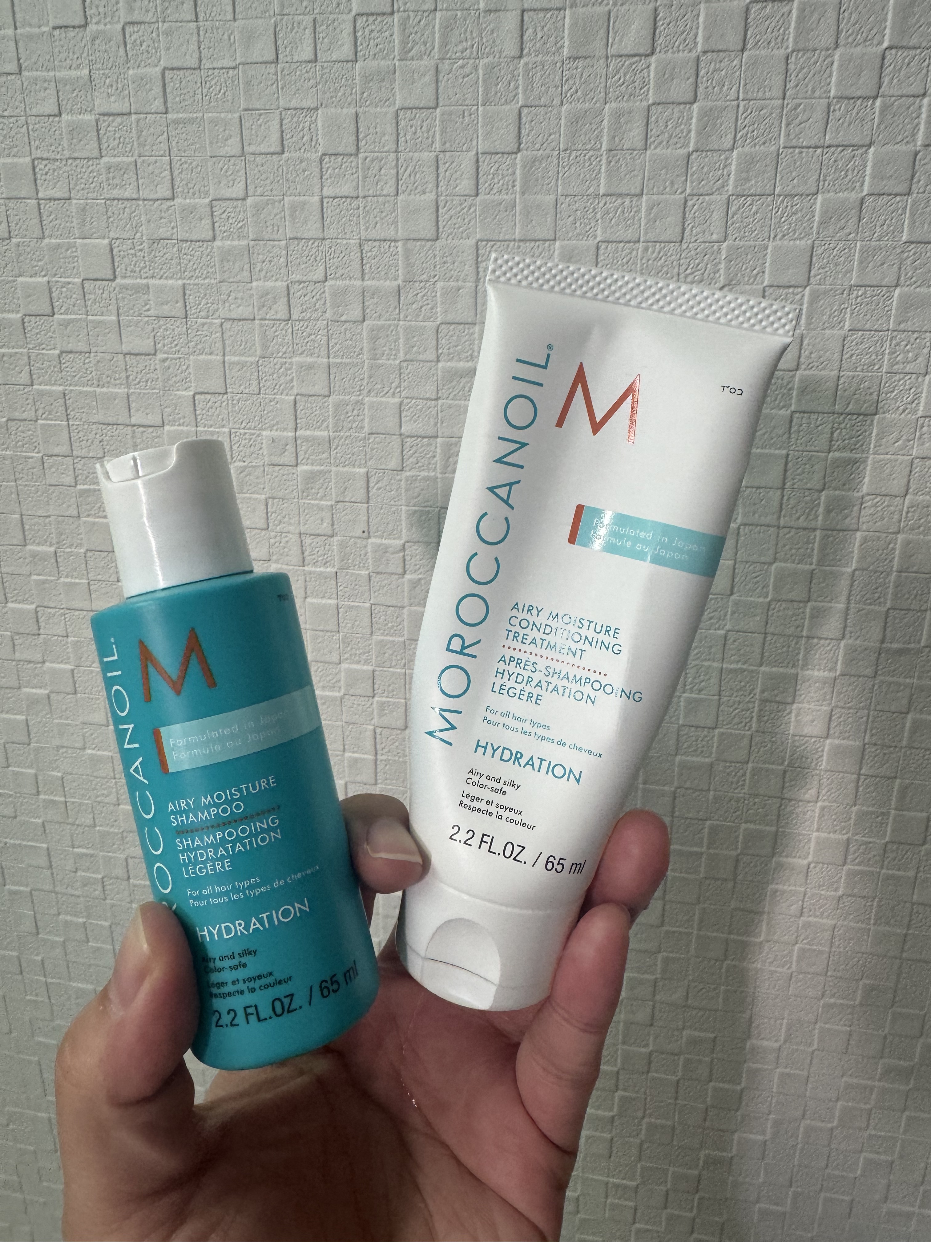 インテンスモイスチャー シャンプー／コンディショニングトリートメント/モロッカンオイル/サロンシャンプーを使ったクチコミ（1枚目）