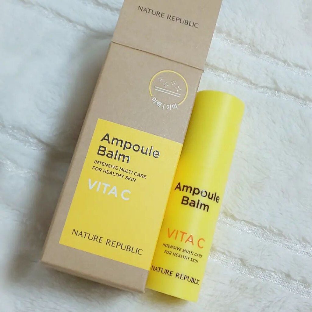 スティック美容液(レモン)/ネイチャーリパブリック/フェイスバームを使ったクチコミ(2枚目)