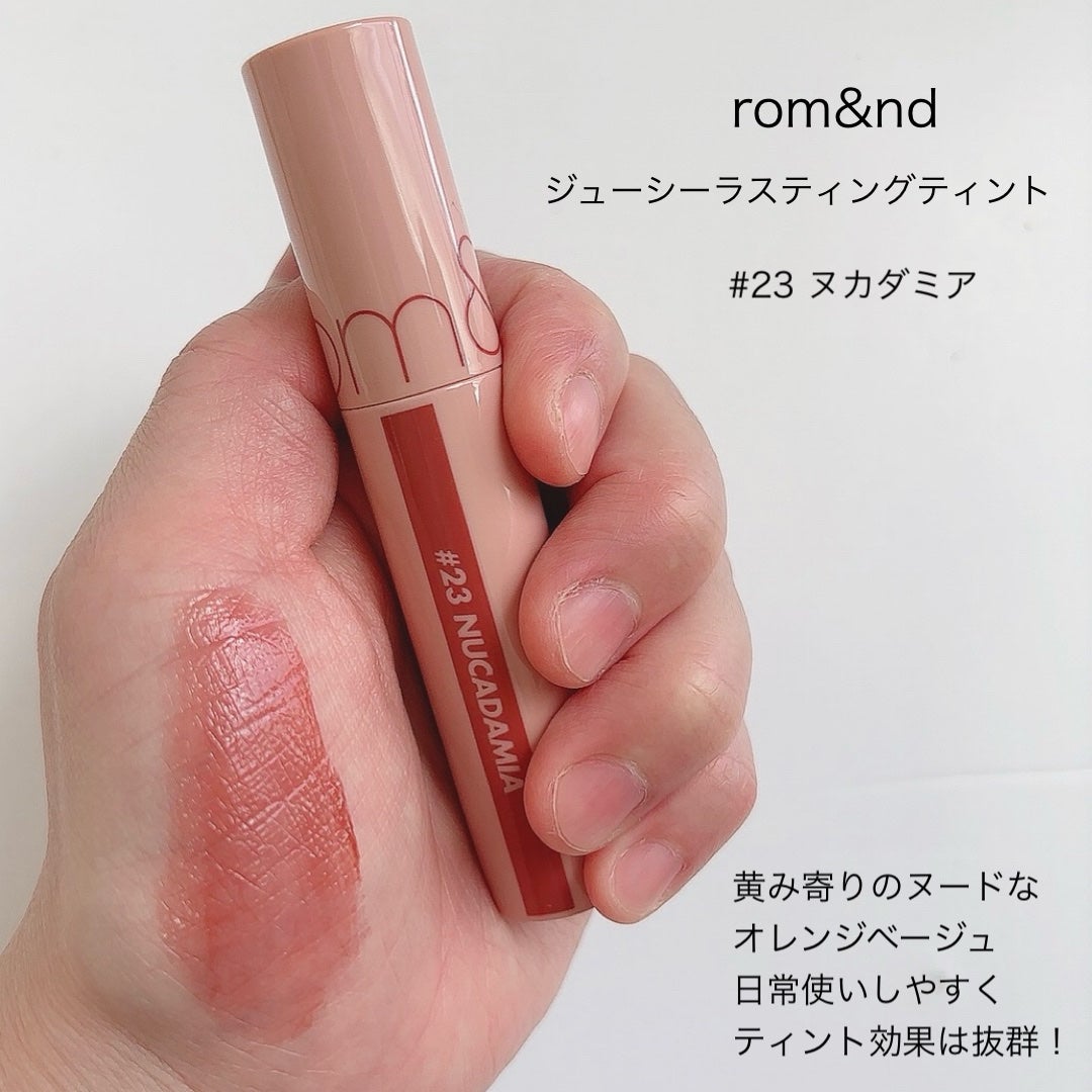 ジューシーラスティングティント/rom&nd/リップティントを使ったクチコミ(2枚目)