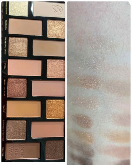 ボーン ディス ウェイ ザ ナチュラル ヌード アイシャドウ パレット/Too Faced/アイシャドウパレットを使ったクチコミ(2枚目)