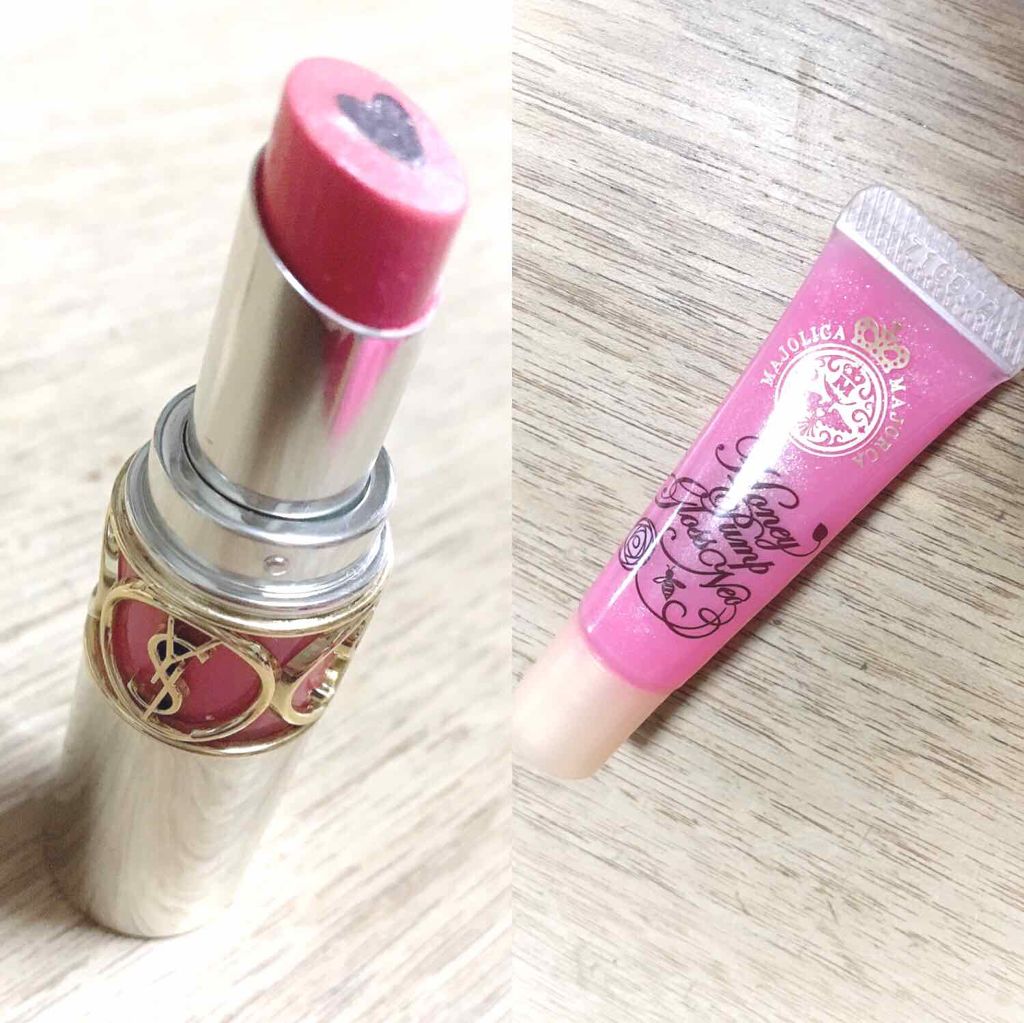 ルージュ ヴォリュプテ シャイン/YVES SAINT LAURENT BEAUTE/口紅を使ったクチコミ(2枚目)