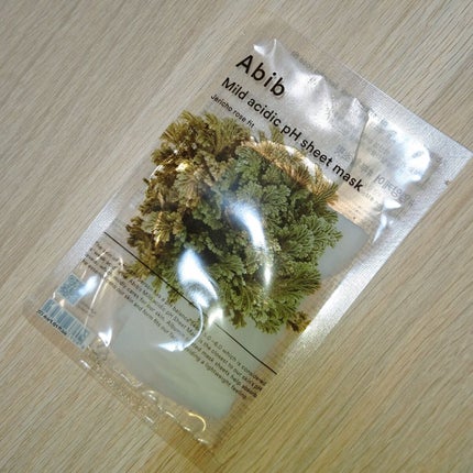 弱酸性PHシートマスク 復活草フィット/Abib /シートマスク・パックを使ったクチコミ(2枚目)
