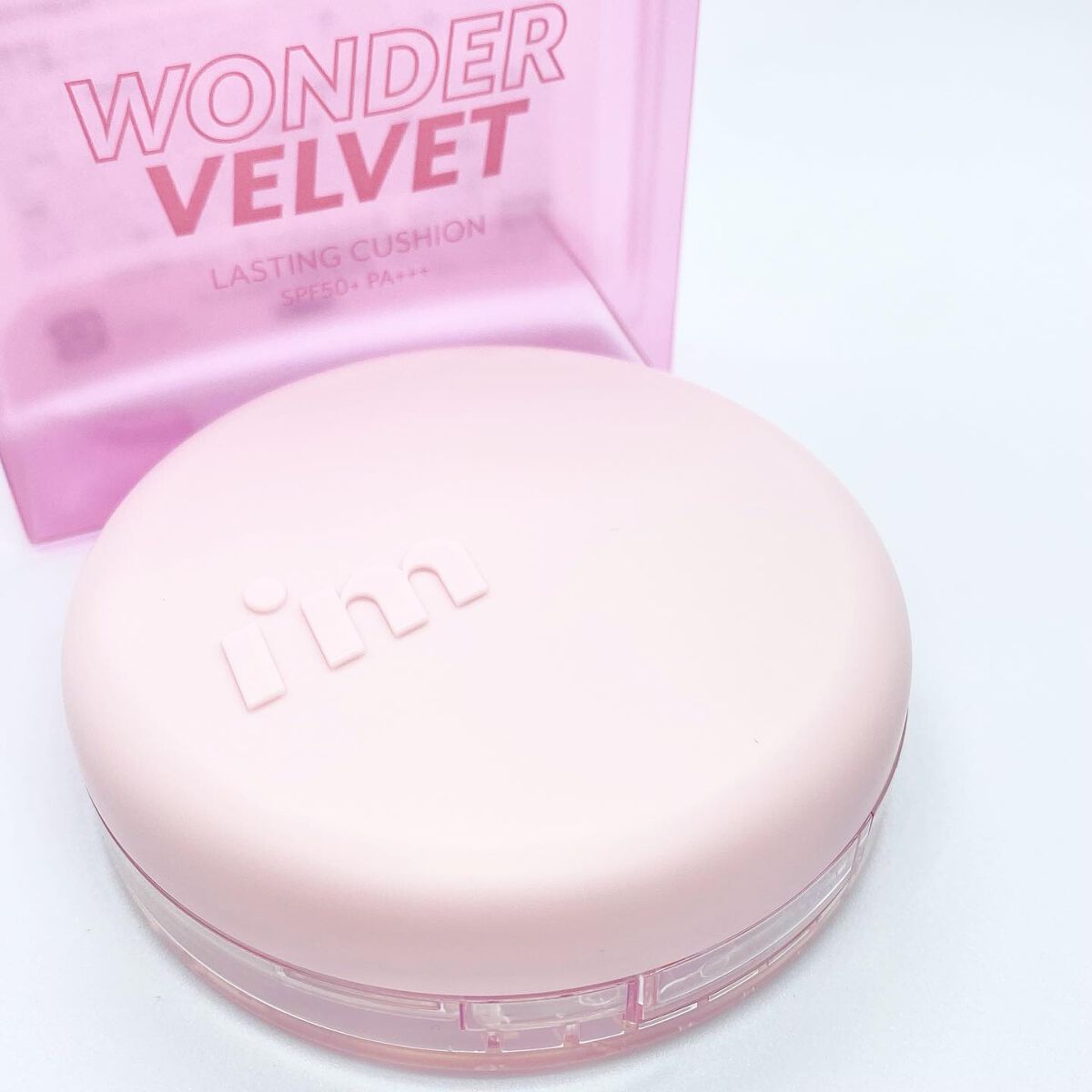 ワンダーベルベットラスティングクッション/i’m meme/クッションファンデーションを使ったクチコミ(1枚目)