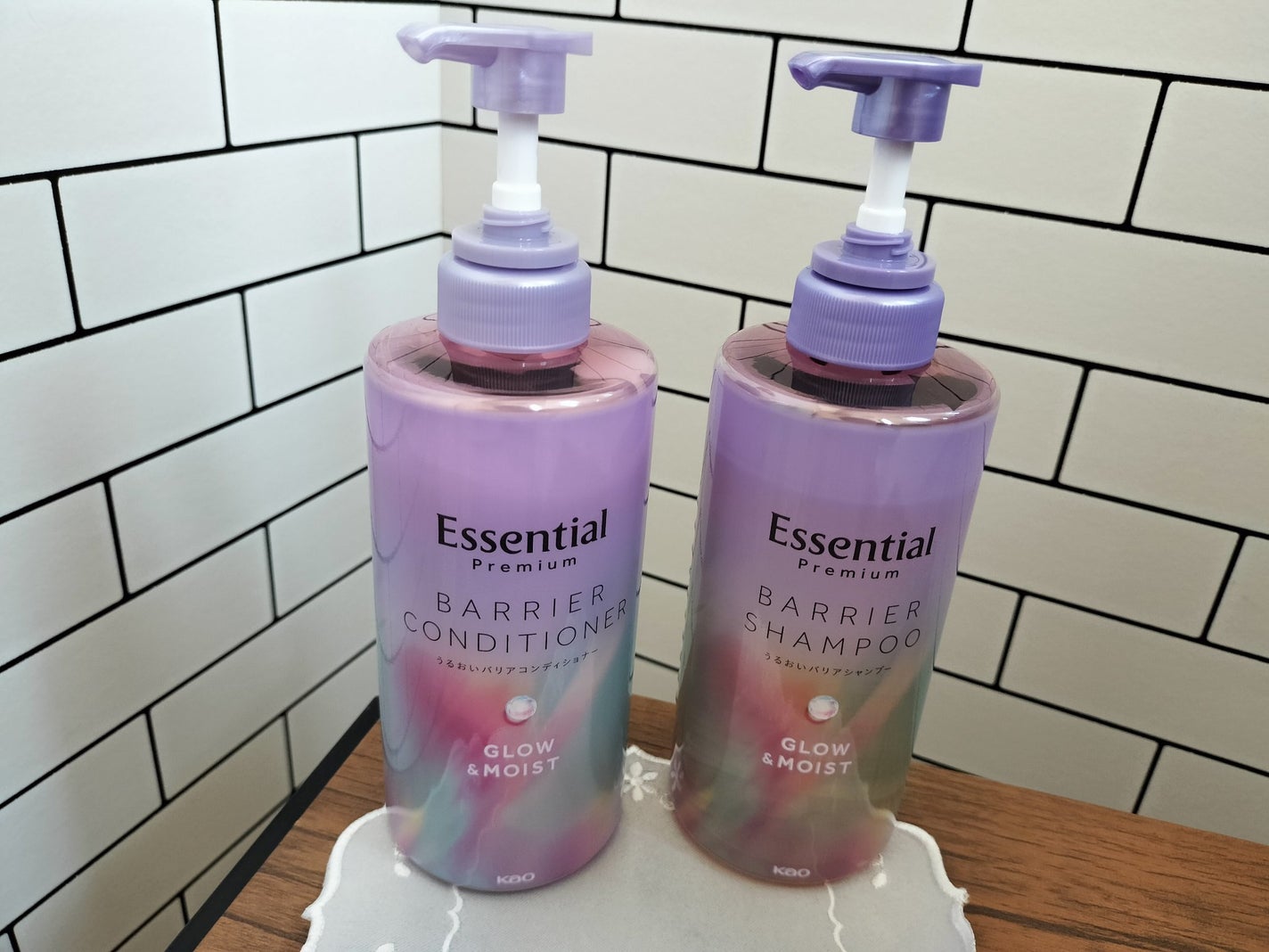 エッセンシャル プレミアム うるおいバリアシャンプー/コンディショナー グロウ&モイスト/エッセンシャル/市販シャンプーを使ったクチコミ(1枚目)