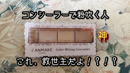カラーミキシングコンシーラー/キャンメイク/パレットコンシーラーを使ったクチコミ(1枚目)
