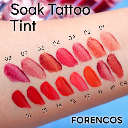 Soak Tattoo Tint/フォレンコス/リップグロスを使ったクチコミ(3枚目)