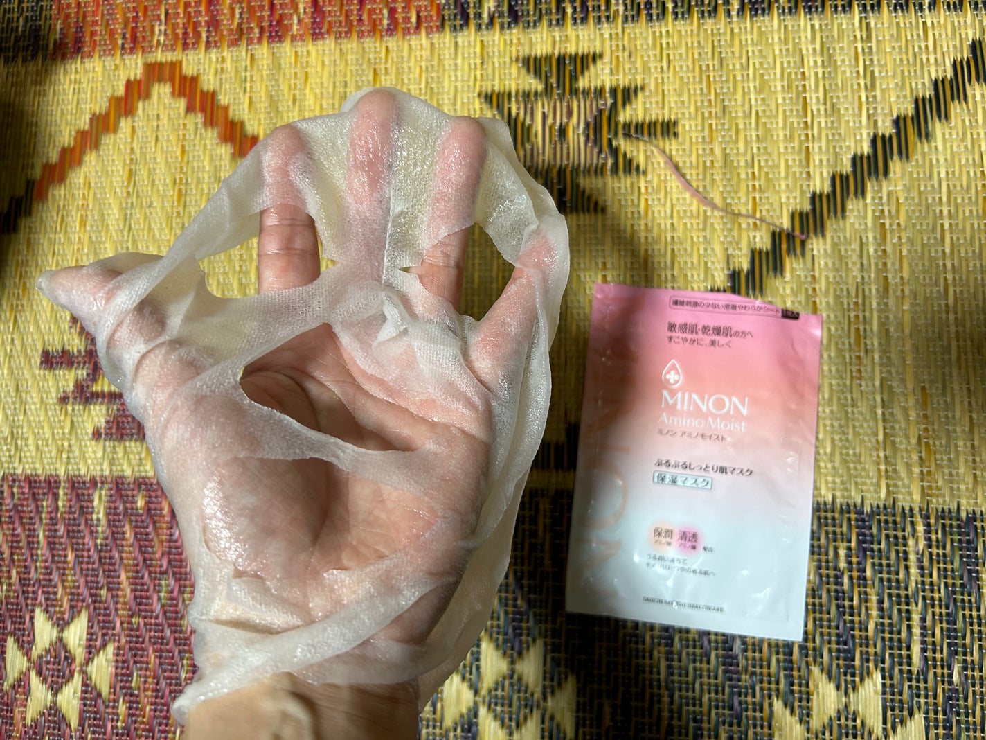 ミノン アミノモイスト ぷるぷるしっとり肌マスク/ミノン/シートマスク・パックを使ったクチコミ(2枚目)