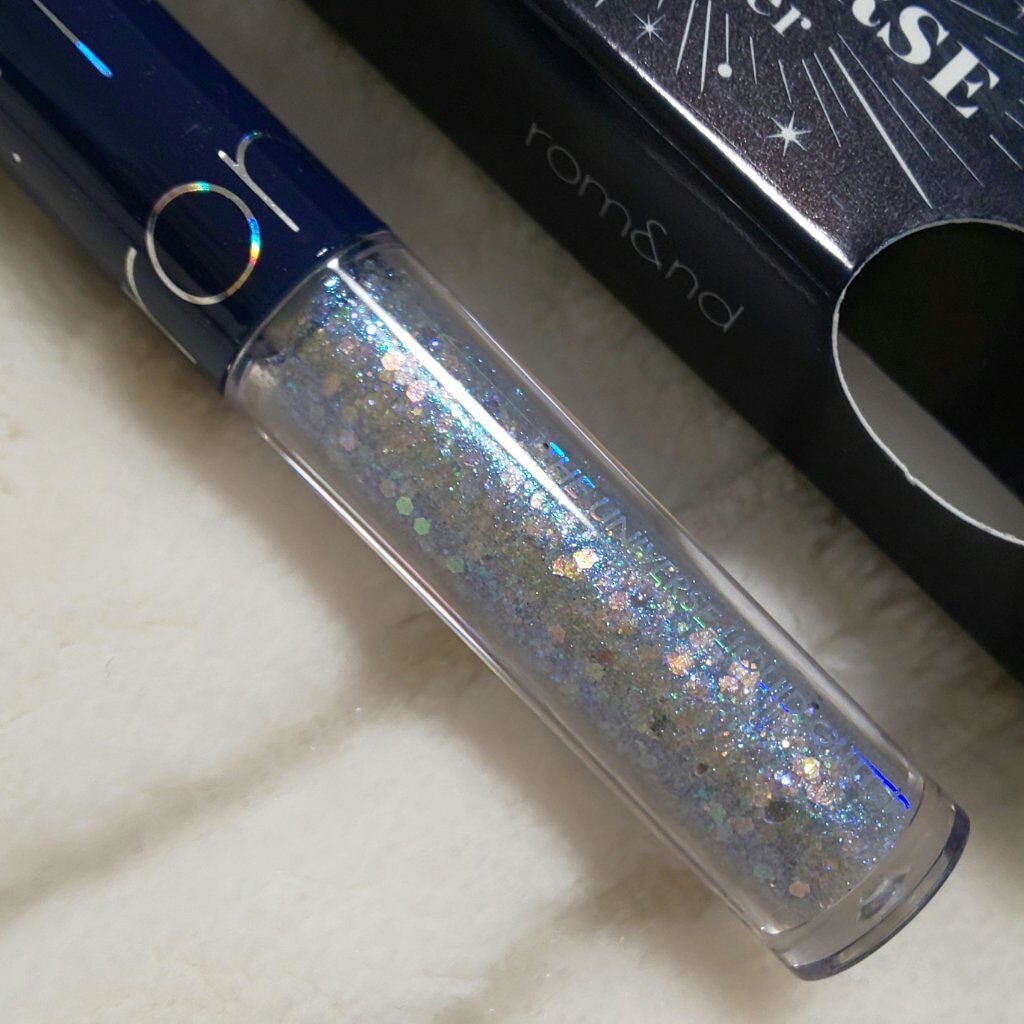 リキッド グリッター シャドウ/rom&nd/グリッターを使ったクチコミ(2枚目)