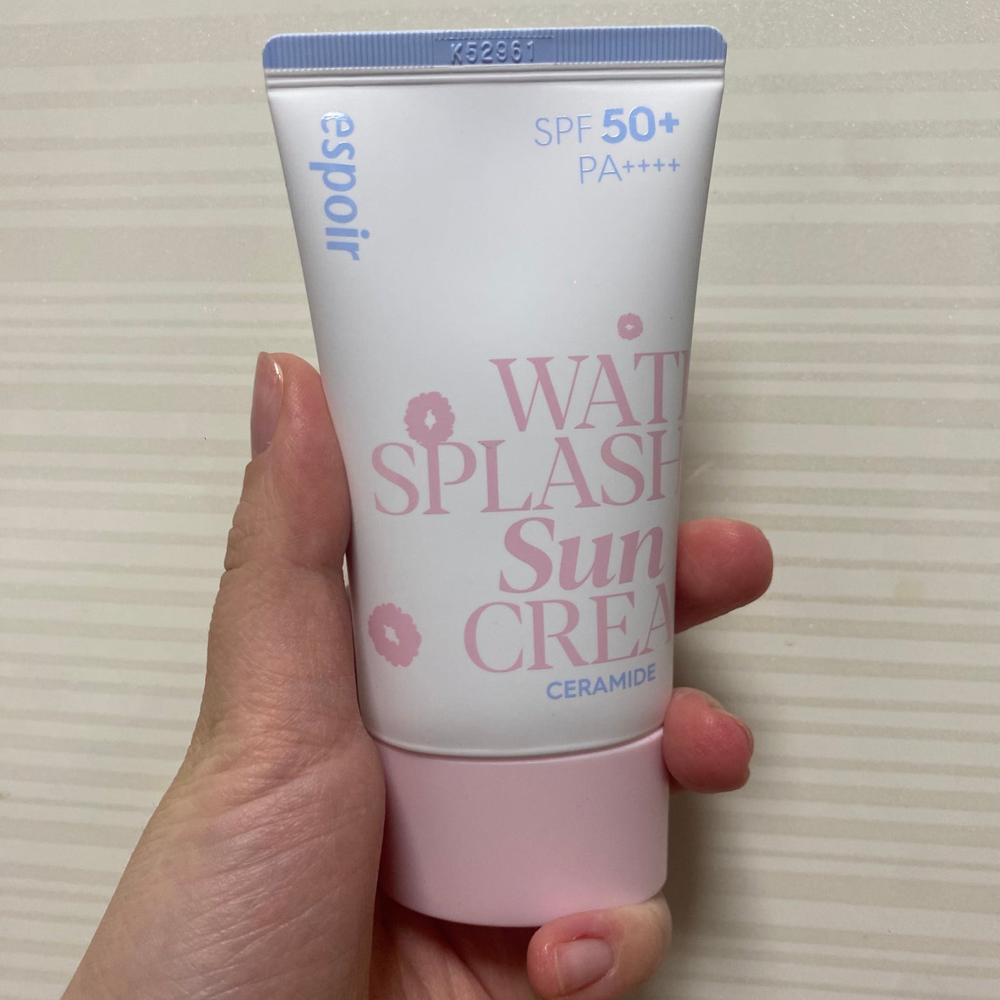 ウォータースプラッシュサンクリーム セラミド/espoir/日焼け止めクリームを使ったクチコミ(1枚目)