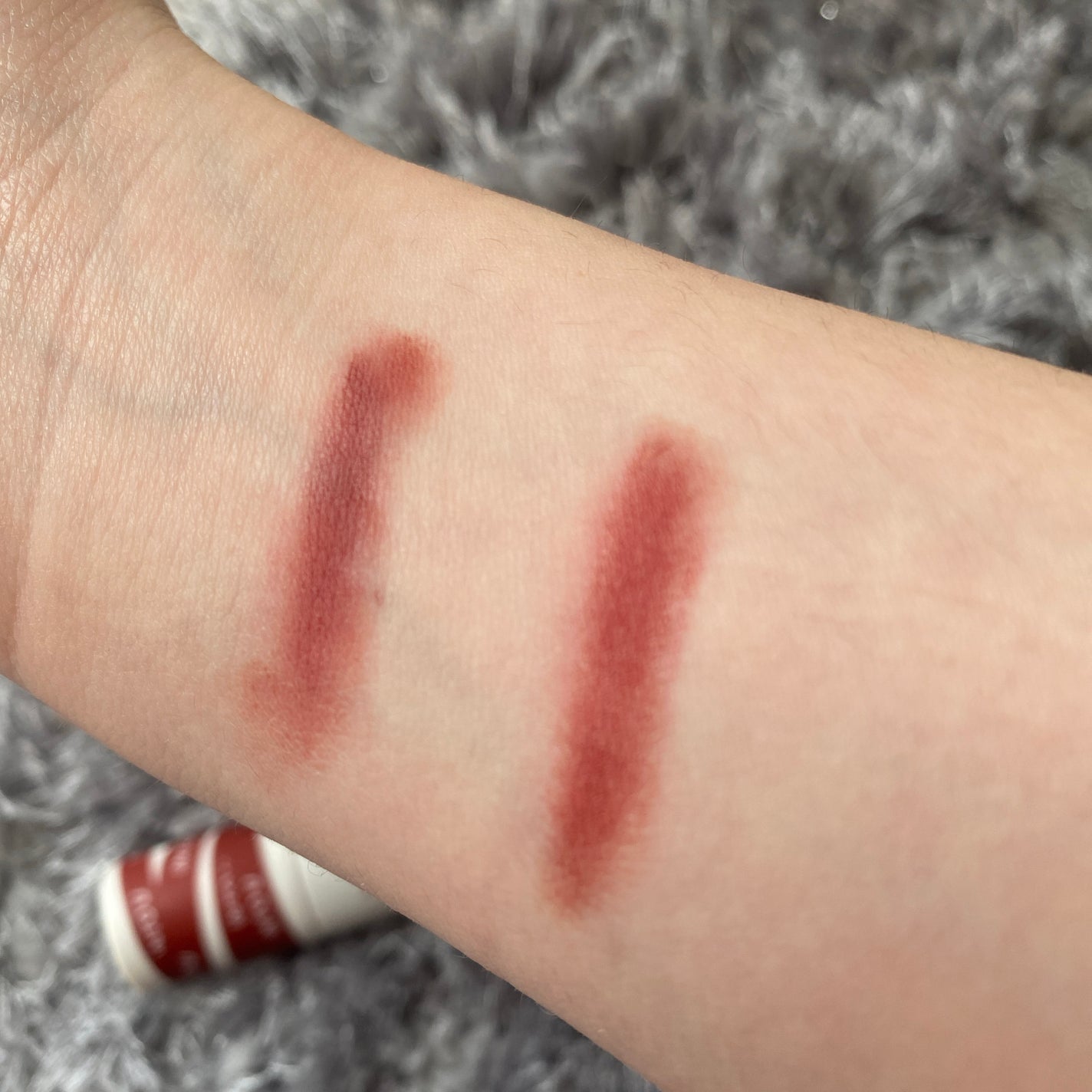 スーパーマットリップ&チークマッド/INTO U/口紅を使ったクチコミ(2枚目)