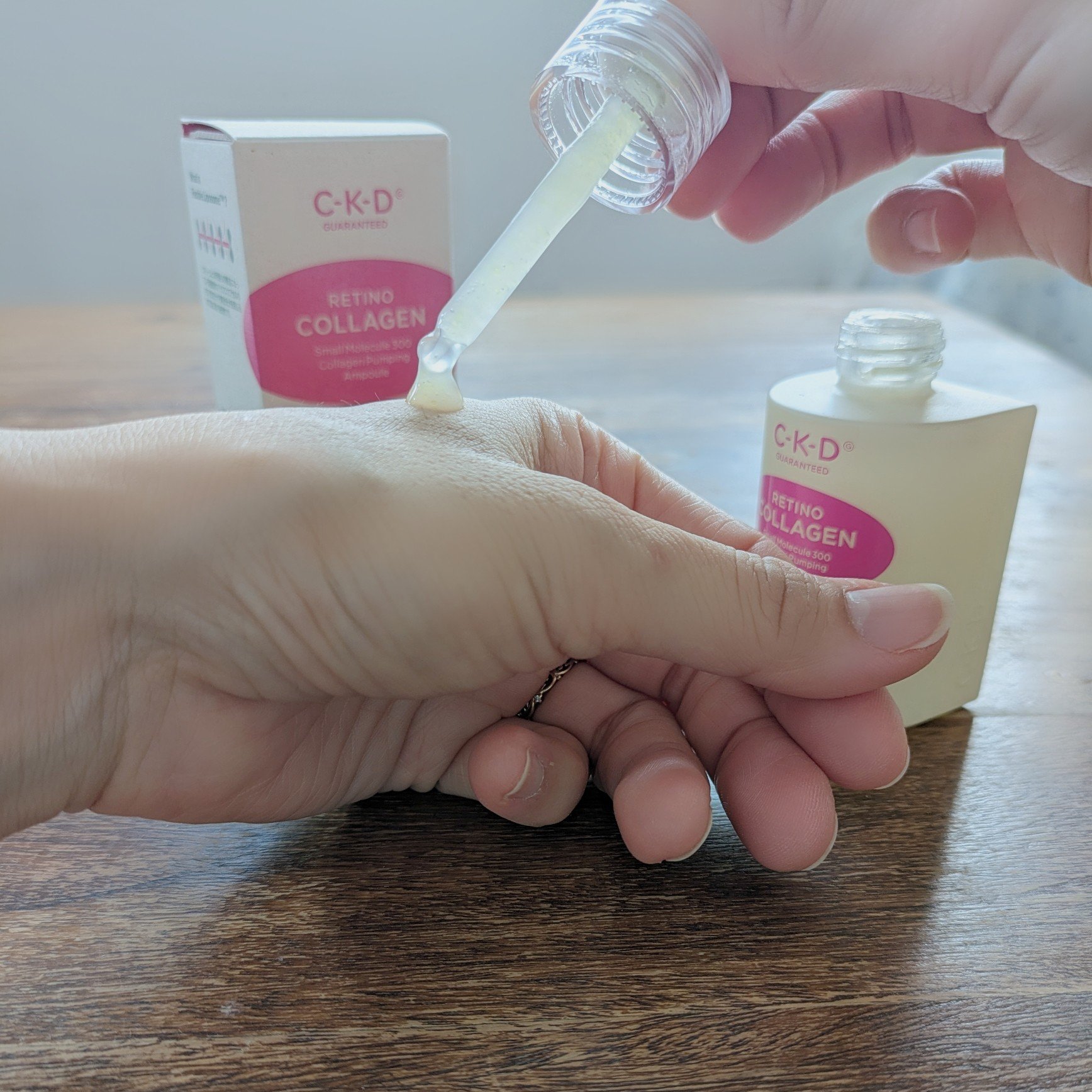 レチノコラーゲン低分子300パンピングアンプル/CKD/美容液を使ったクチコミ（3枚目）