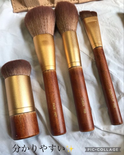 SIXPLUS X MARILYN 10本メイクアップブラシセット/SIXPLUS/メイクブラシを使ったクチコミ(5枚目)