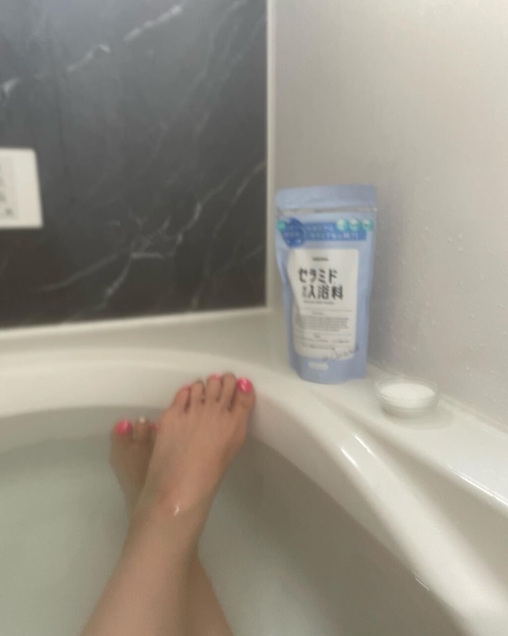 セラミドバスパウダー/amproom/保湿系入浴剤を使ったクチコミ（3枚目）