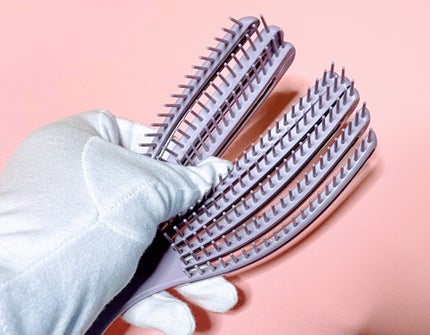 フィンガーフレックスブラシ/マペペ/ヘアブラシを使ったクチコミ(6枚目)