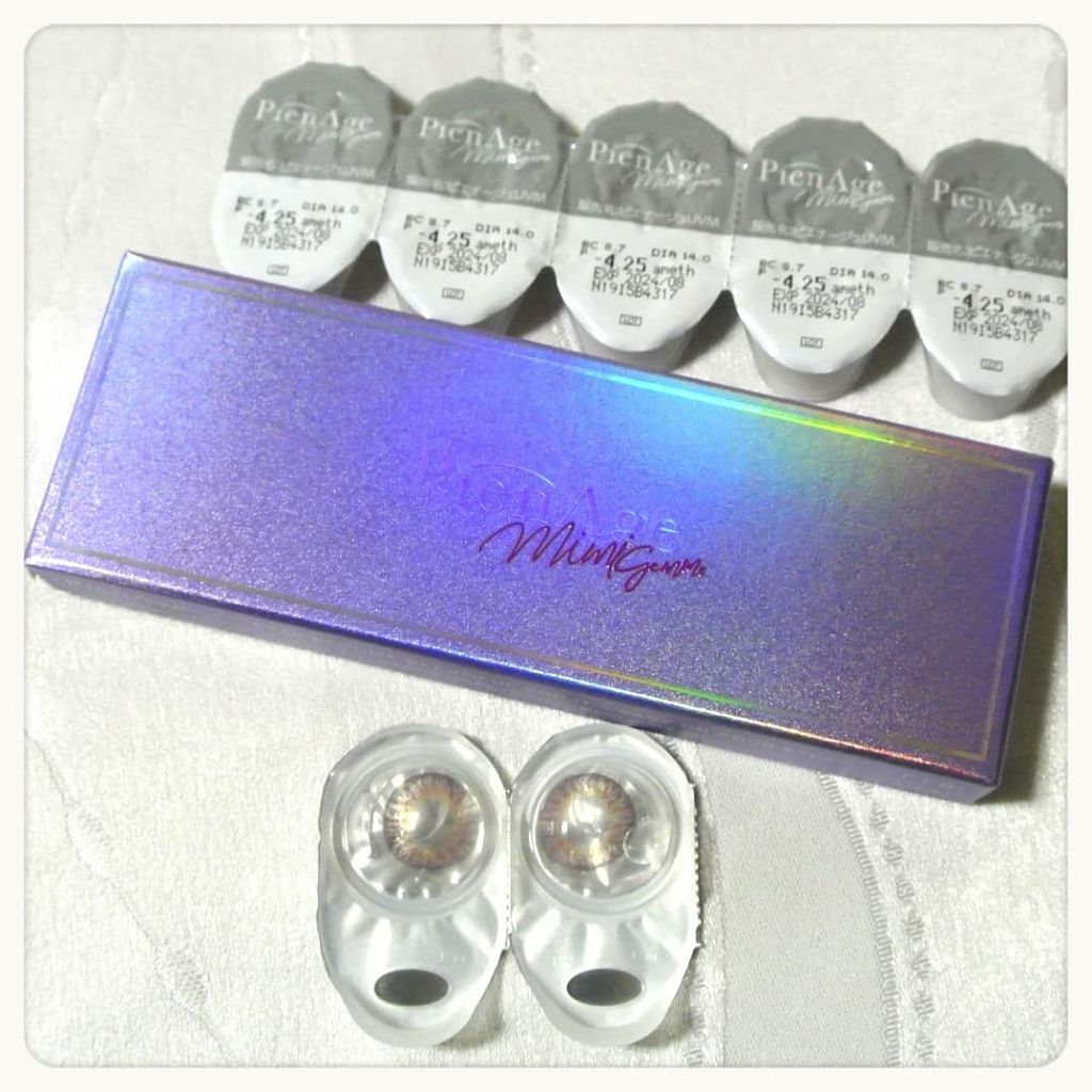 ピエナージュ ミミジェム ワンデー/PienAge/カラーコンタクトレンズを使ったクチコミ（1枚目）