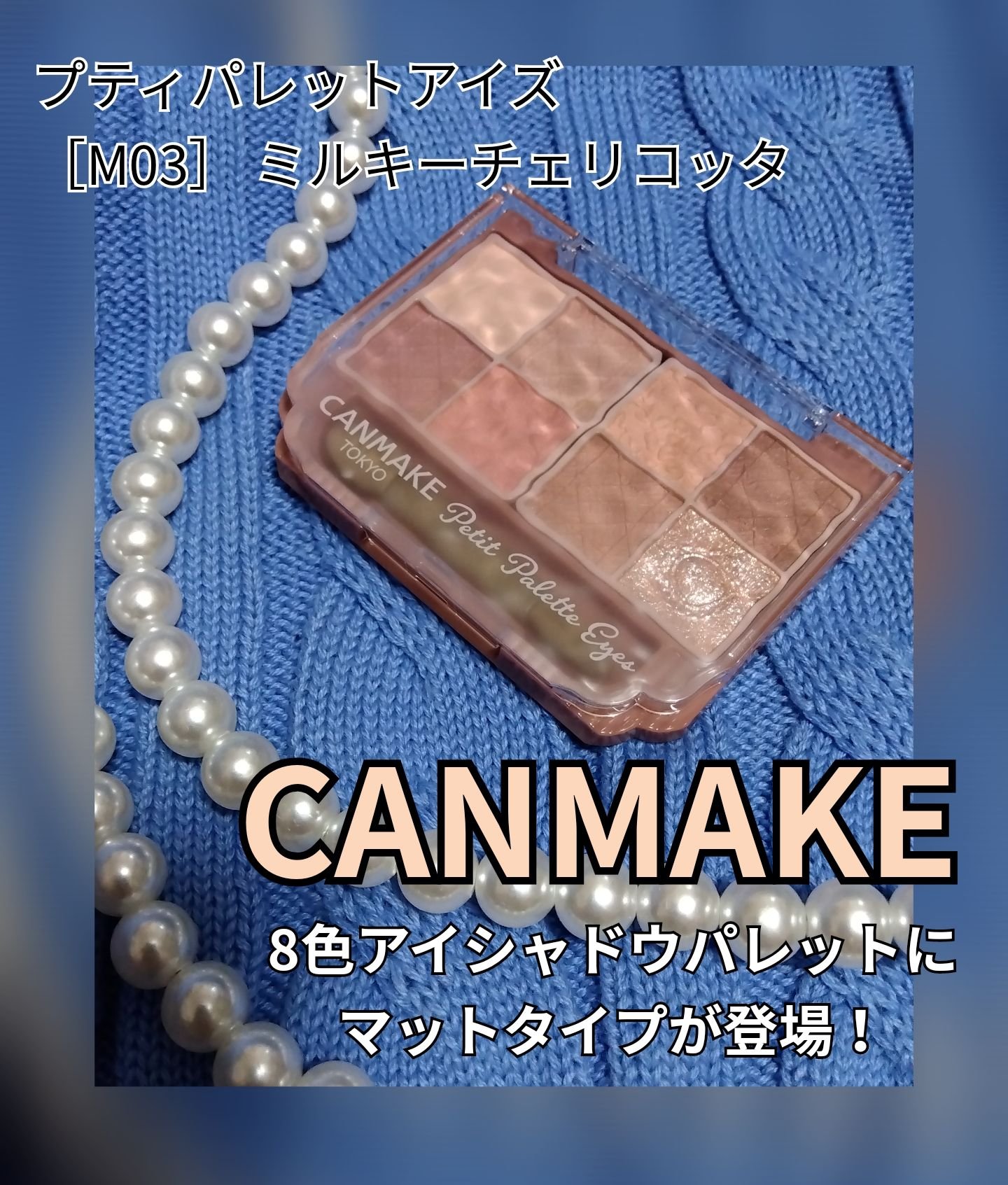 プティパレットアイズ（マットタイプ）/キャンメイク/パウダーアイシャドウを使ったクチコミ（1枚目）