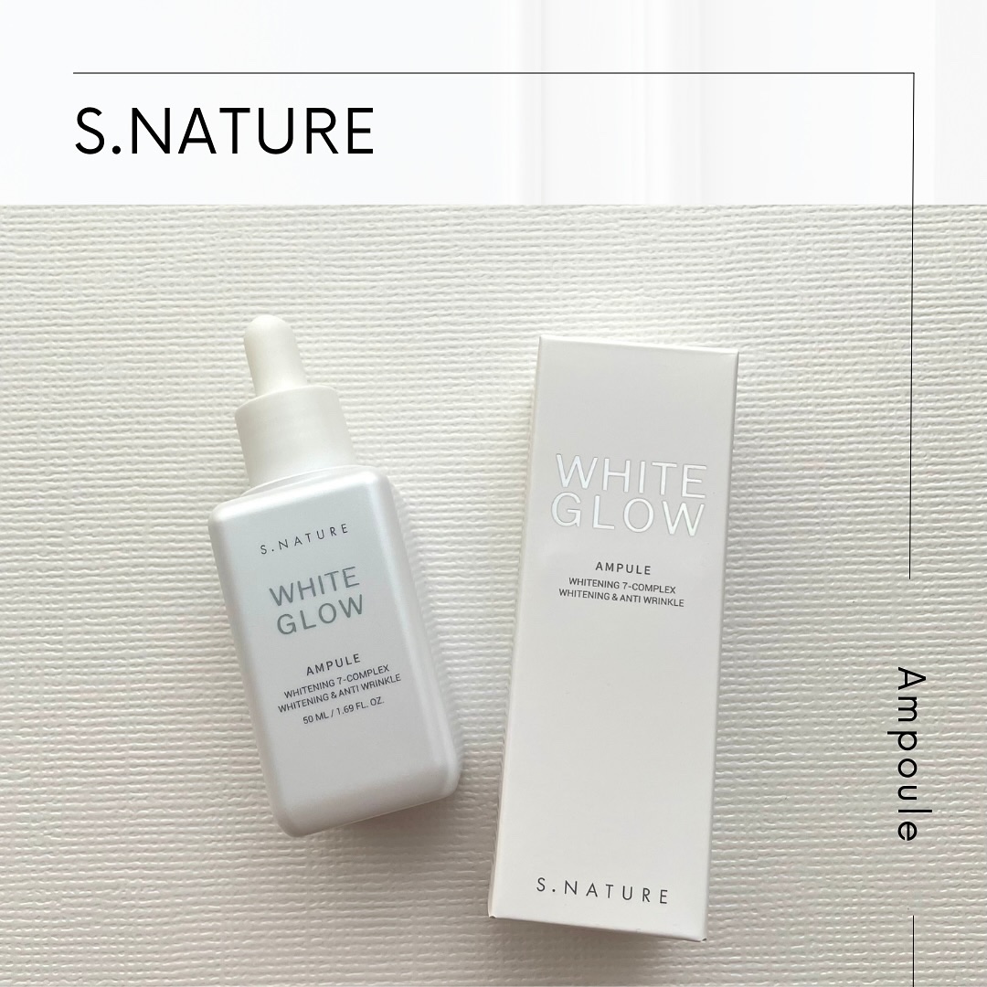ホワイトグロウアンプル/S.NATURE/美容液を使ったクチコミ（1枚目）