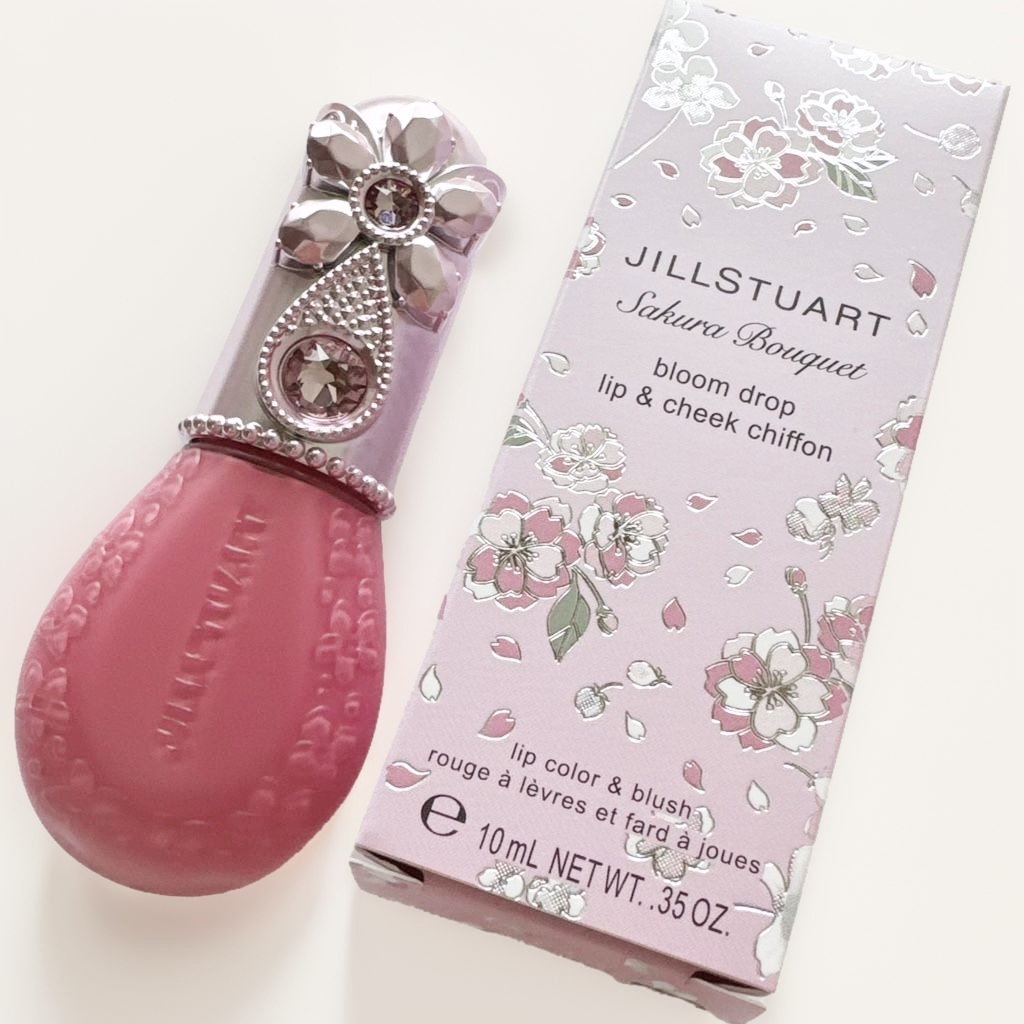 ジルスチュアート ブルームドロップ リップ＆チーク シフォン/JILL STUART/リキッドチークを使ったクチコミ（2枚目）