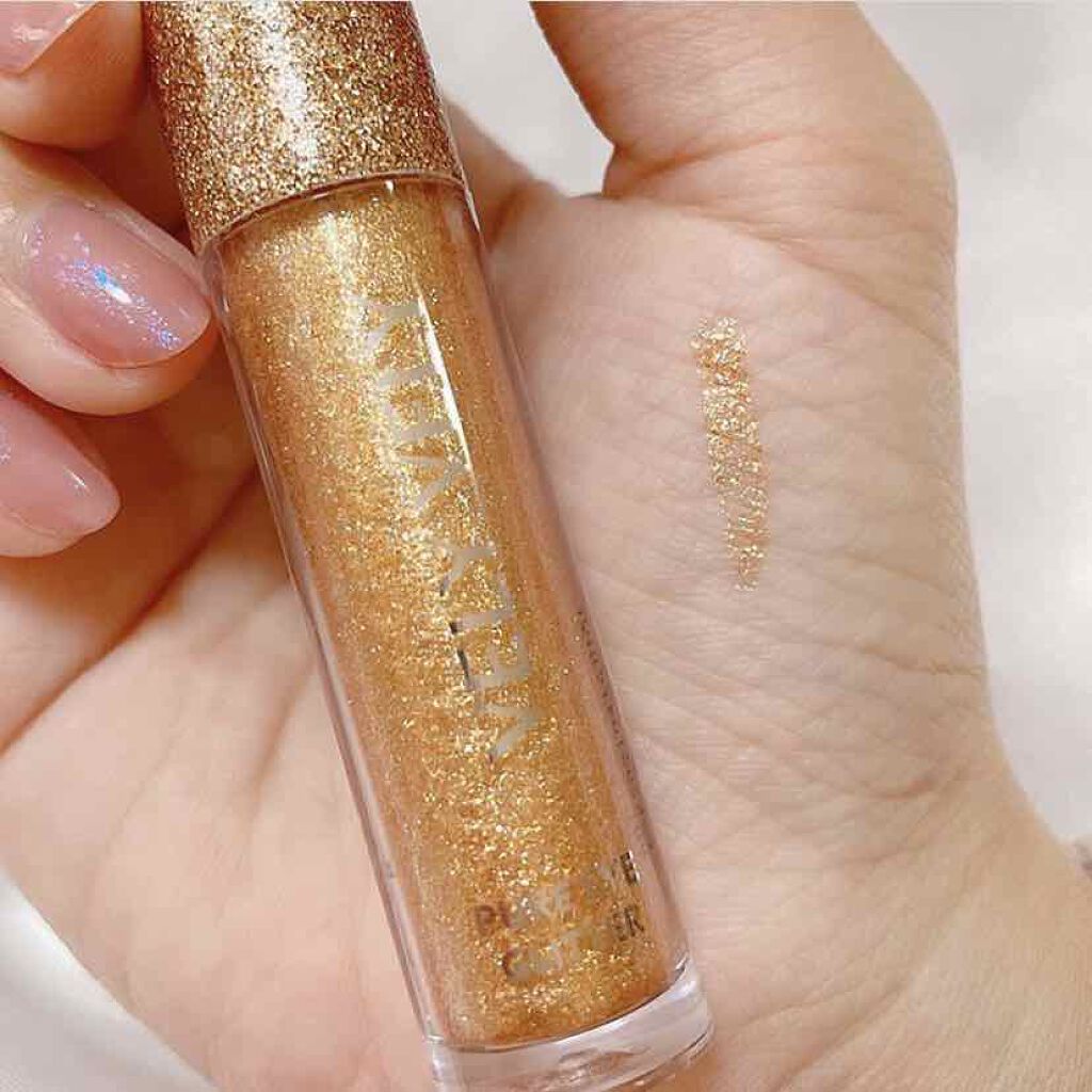 VELY VELY ピュアアイグリッターのクチコミ「🖇韓国コスメブランド
VELYVELY #ピュアアイグリッター
02 ピュアゴールド.....」（2枚目）