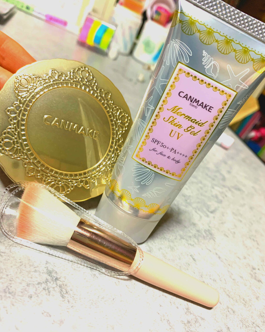 【旧品】マシュマロフィニッシュパウダー/キャンメイク/プレストパウダーを使ったクチコミ（1枚目）