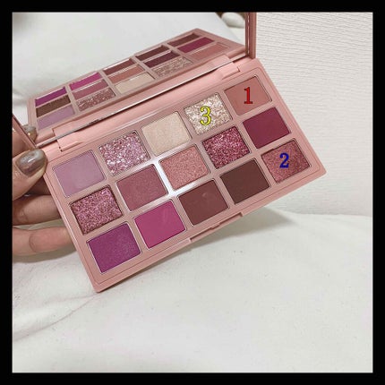 プレイカラーアイパレット ローズボム/ETUDE/アイシャドウパレットを使ったクチコミ(3枚目)