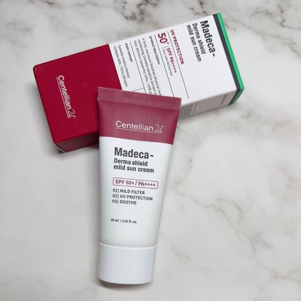 マデカ ダーマシールド マイルドサンクリーム/センテリアン24/日焼け止めクリームを使ったクチコミ(2枚目)