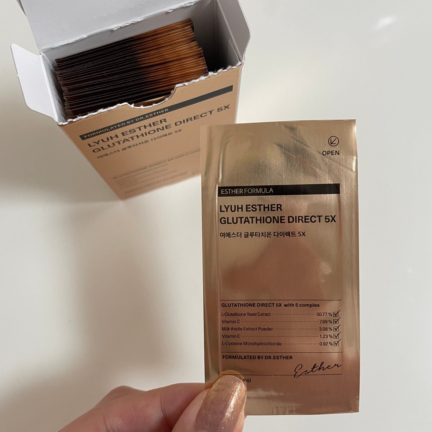 ヨエスターグルタチオンダイレクト5X/ESTHER FORMULA/美容サプリメントを使ったクチコミ(2枚目)