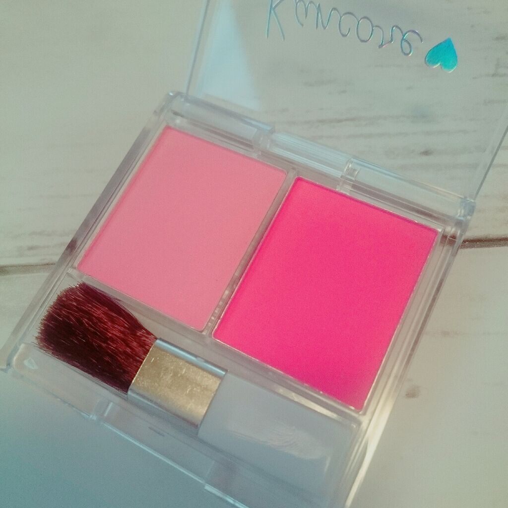 カンコレ チーク/DAISO/パウダーチークを使ったクチコミ（2枚目）