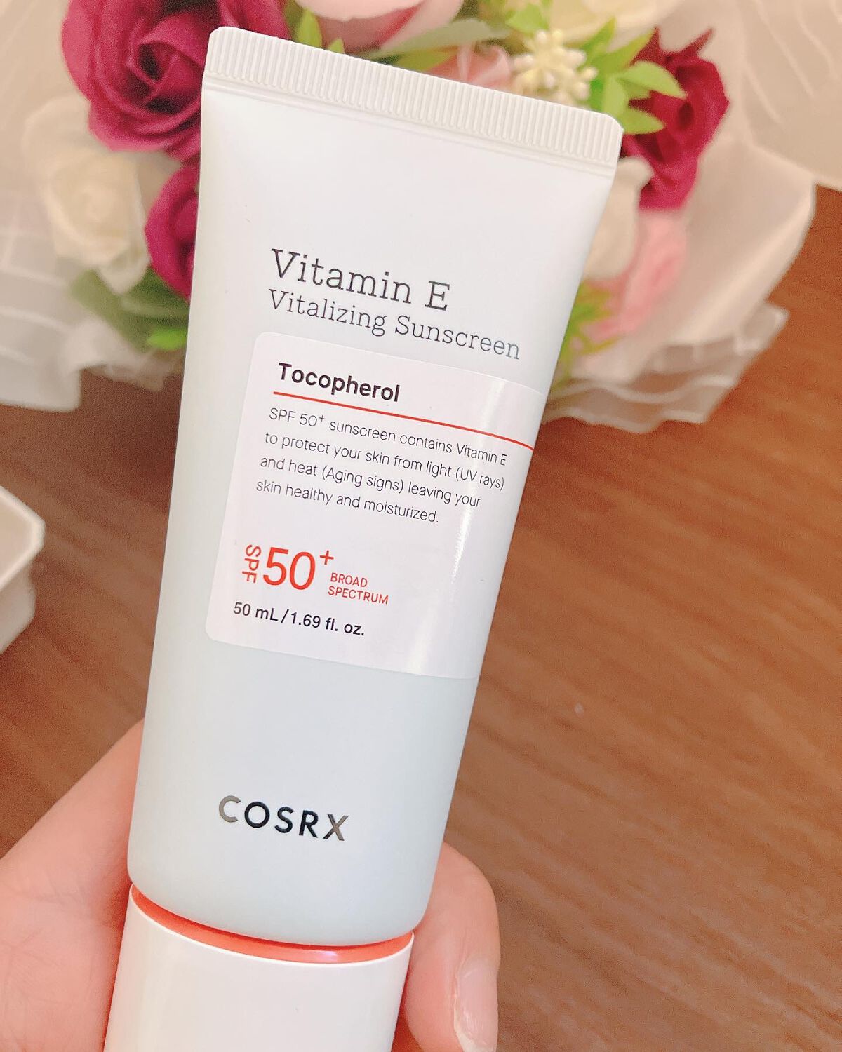 ビタミンEバイタライジングUVクリーム　SFP50＋/COSRX/日焼け止めクリームを使ったクチコミ（3枚目）