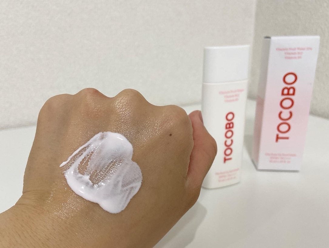 ビタトーンアップサンクリーム/TOCOBO/日焼け止めクリームを使ったクチコミ(2枚目)