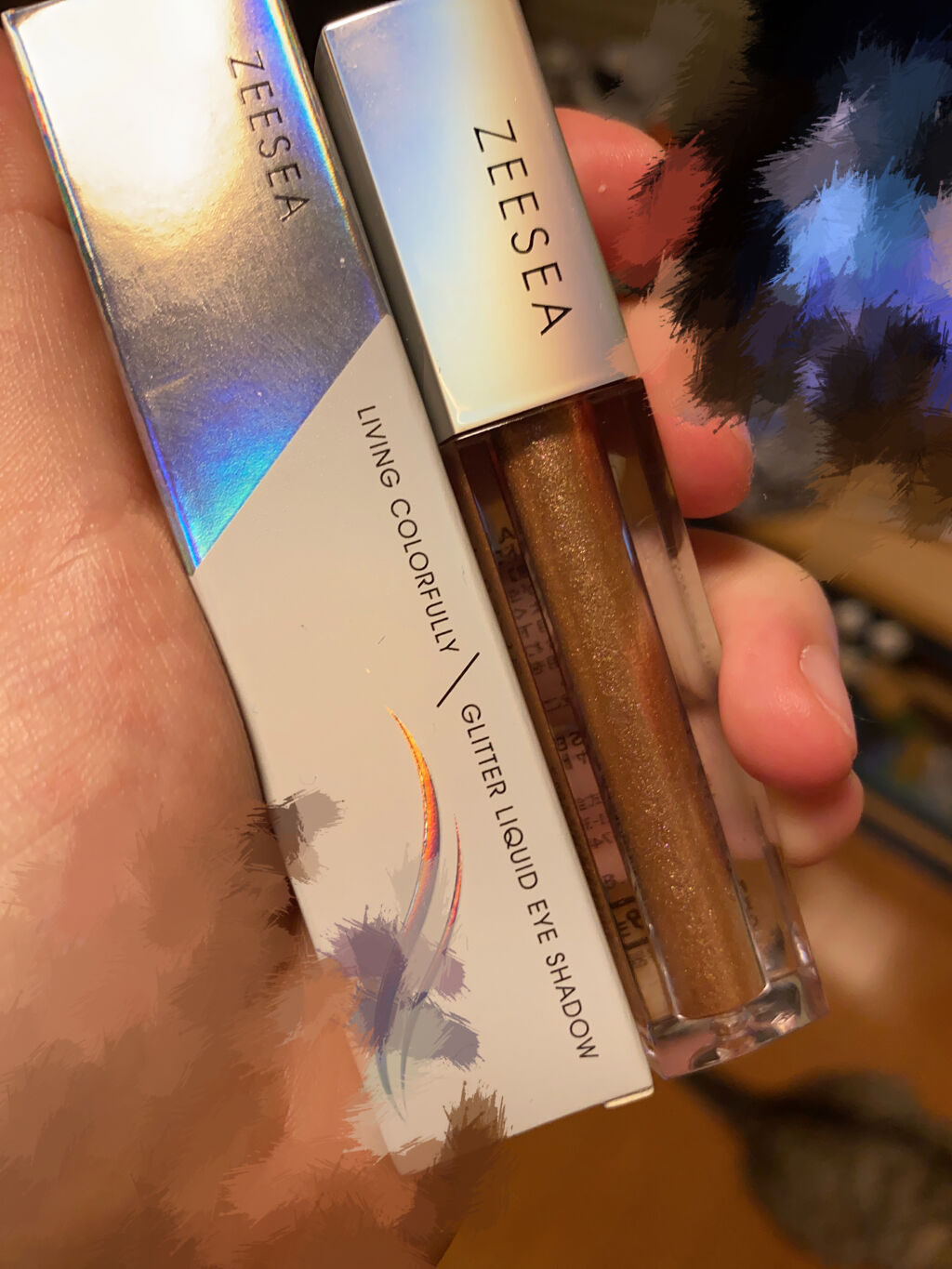 ダイヤモンドシリーズ 星空リキッドアイシャドウ/ZEESEA/リキッドアイシャドウを使ったクチコミ（1枚目）