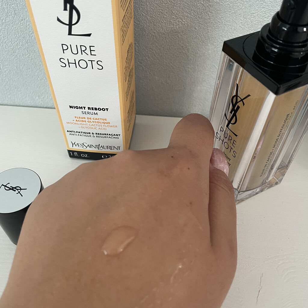 ピュアショット ナイト リチャージセラム/YVES SAINT LAURENT BEAUTE/美容液を使ったクチコミ（3枚目）