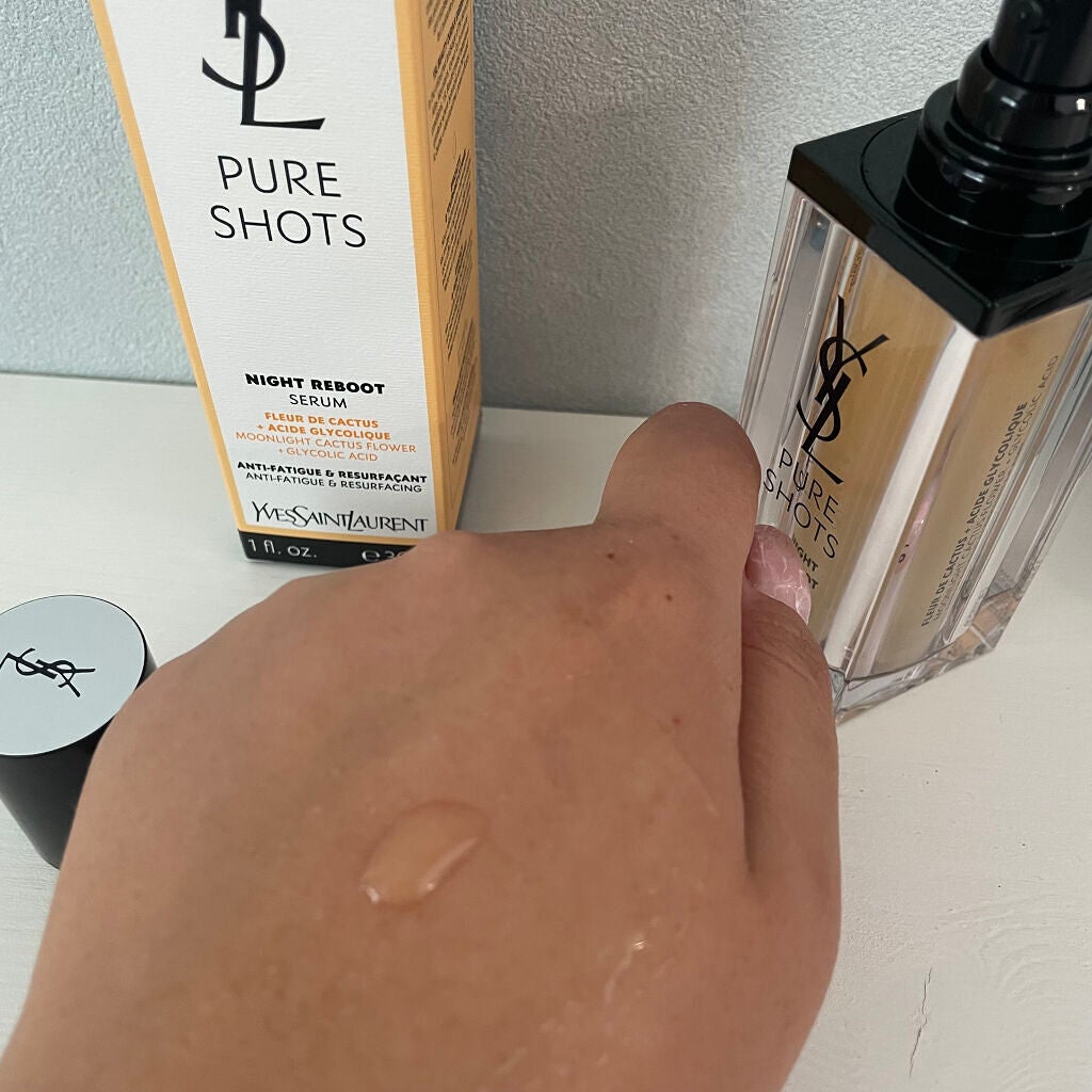ピュアショット ナイト リチャージセラム/YVES SAINT LAURENT BEAUTE/美容液を使ったクチコミ(3枚目)