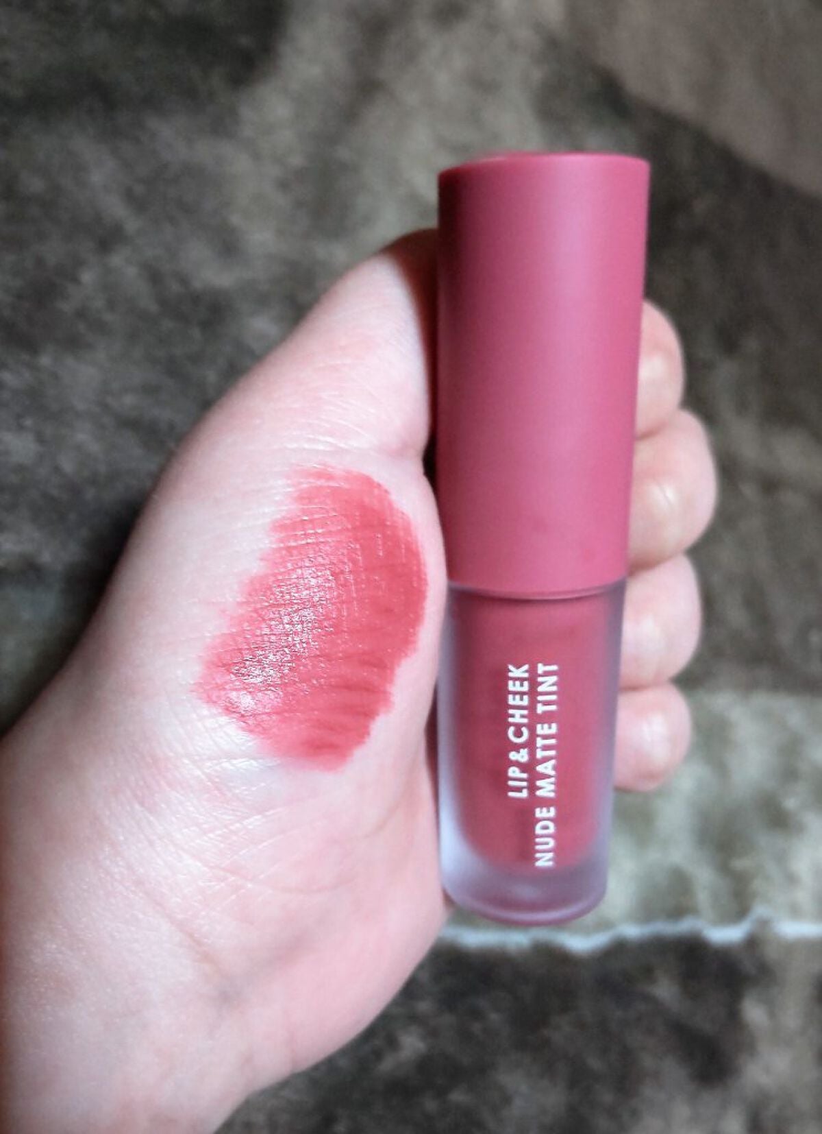 リップアンドチーク ヌードマットティント/CathyDoll/リップティントを使ったクチコミ(5枚目)